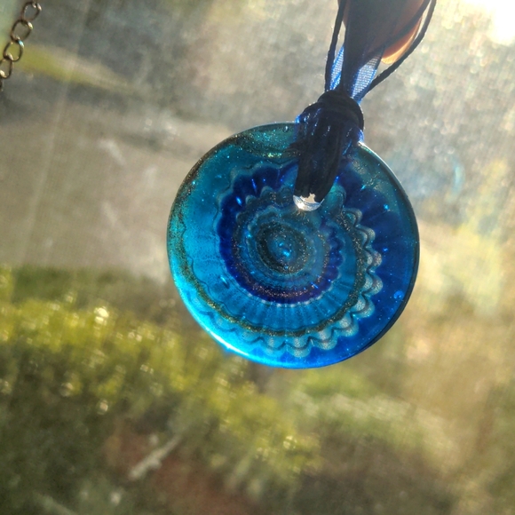 A473 Four Blue/Aqua Necklaces with Coordinating Pierced Earrings - Picture 12 of 12